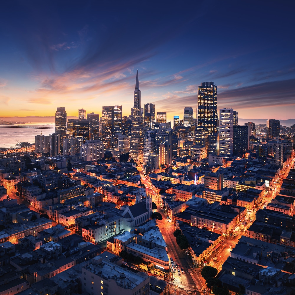 San,Francisco,Aerial,View,From,Sea,Side.,Port,Of,San